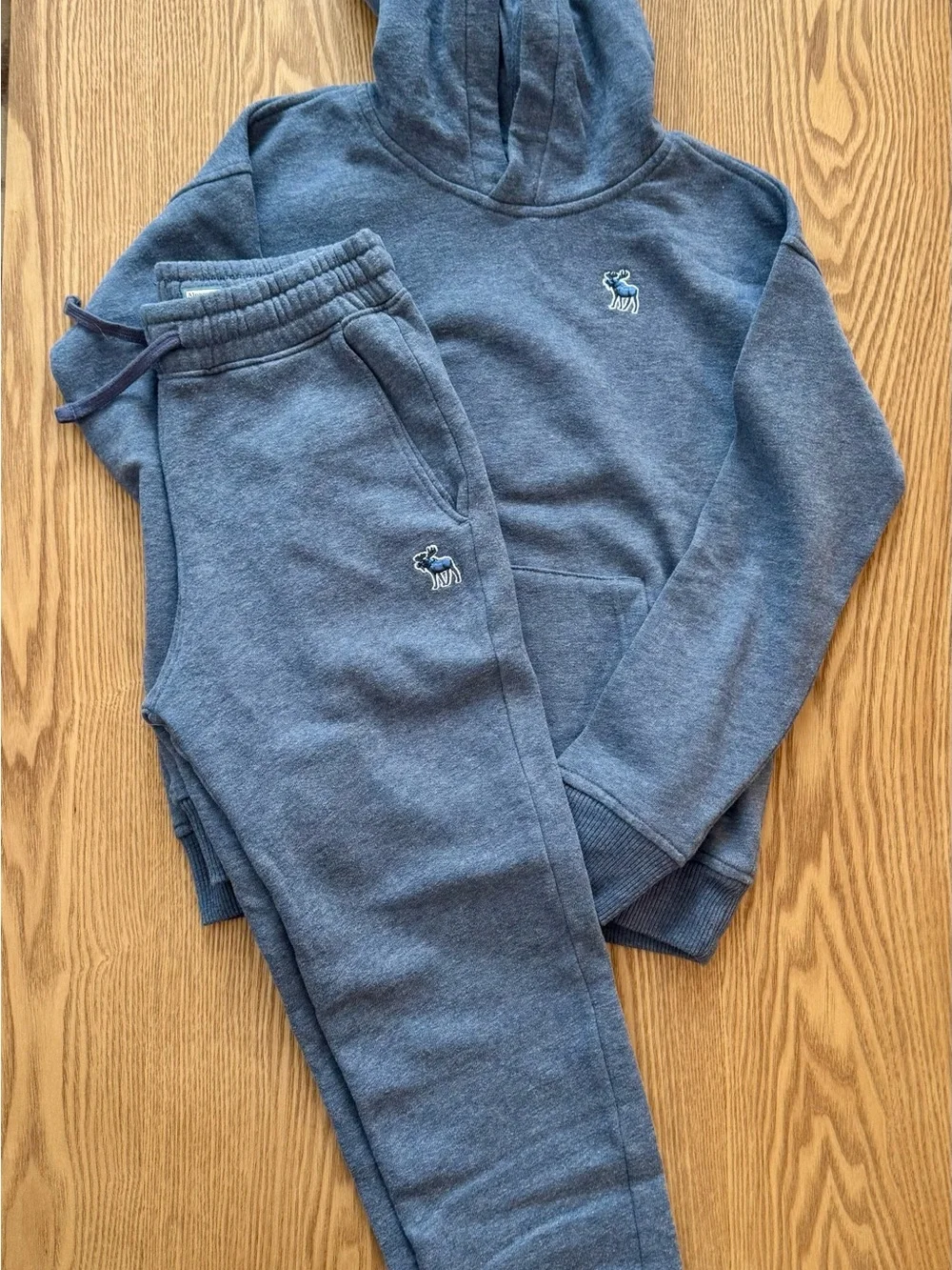 Abercrombie & Fitch Boys Blue Hooded Sweatshirt - Cozy Pullover